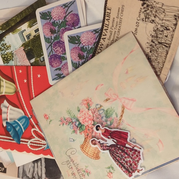 Ephemera Lot Of 50+ Vintage Photos Ads Cards - Picture 3 of 13